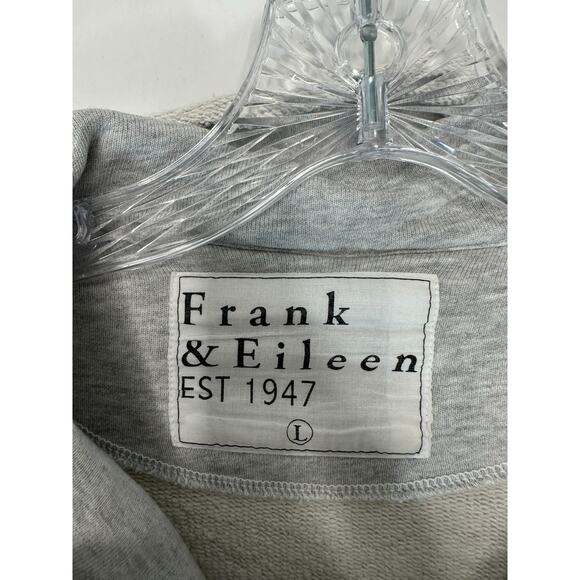 Frank & Eileen Belfast Fleece Lab Trench Double Breast Oversized Jacket Size L - Picture 3 of 13